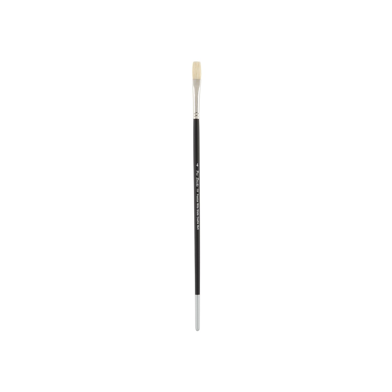 Creative Mark Pro Stroke Premium White Chungking Hog Bristle Artist Paint Brush - Flat - Natural Bristle Brush w/ Great Control Suitable for Oils, Watercolors, Acrylics, Alkyds, Caseins